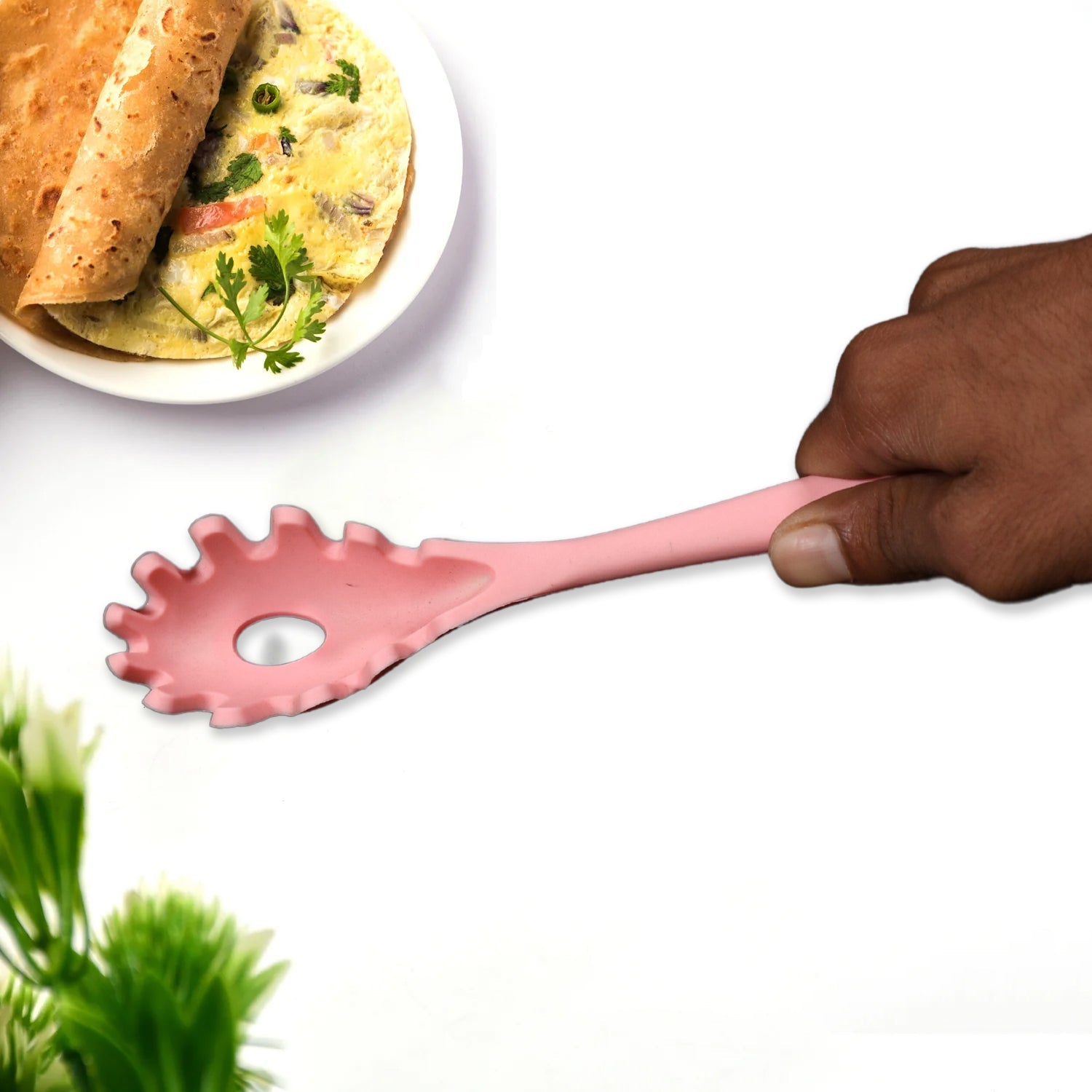 5425 Pasta Fork Silicone Cookware Spaghetti Strainer Server Spoon no Hurt The Pot High Temperature Resistant Nonslip. DeoDap 5425 Pasta Fork Silicone Cookware Spaghetti Strainer Server Spoon no Hurt The Pot High Temperature Resistant Nonslip. DeoDap